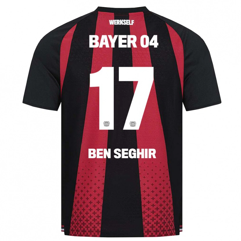 Danxen Heren Eliesse Ben Seghir #17 Zwart Wit Rood Thuisshirt Thuistenue 2026/27 T-Shirt België