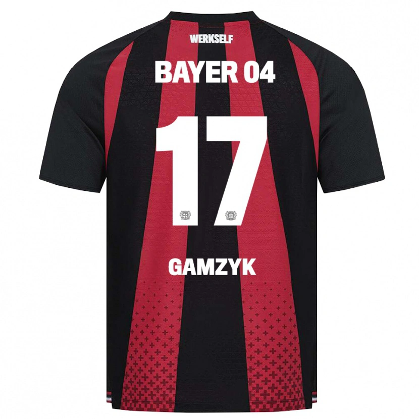 Danxen Heren Andriy Gamzyk #17 Zwart Wit Rood Thuisshirt Thuistenue 2026/27 T-Shirt België