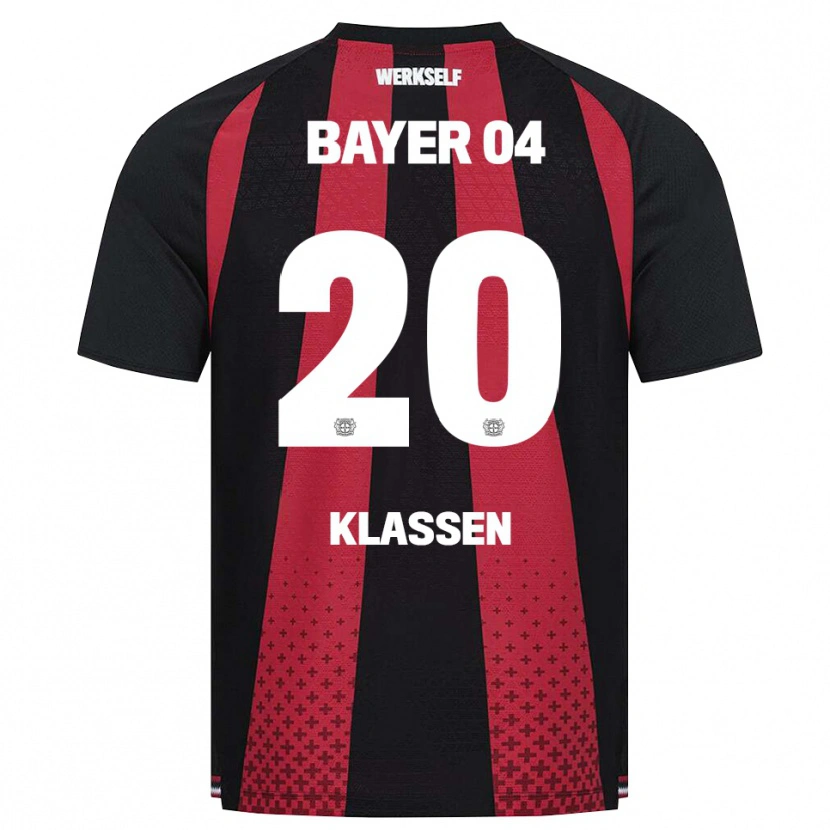 Danxen Heren Ole Klaßen #20 Zwart Wit Rood Thuisshirt Thuistenue 2026/27 T-Shirt België