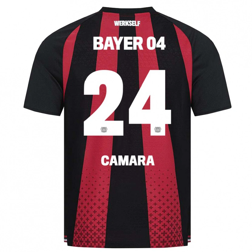 Danxen Heren Nourdine Camara #24 Zwart Wit Rood Thuisshirt Thuistenue 2026/27 T-Shirt België
