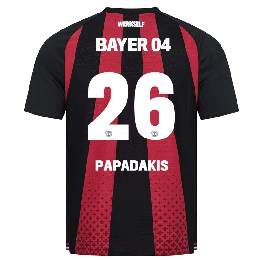 Danxen Heren Konstantinos Papadakis #26 Zwart Wit Rood Thuisshirt Thuistenue 2026/27 T-Shirt België