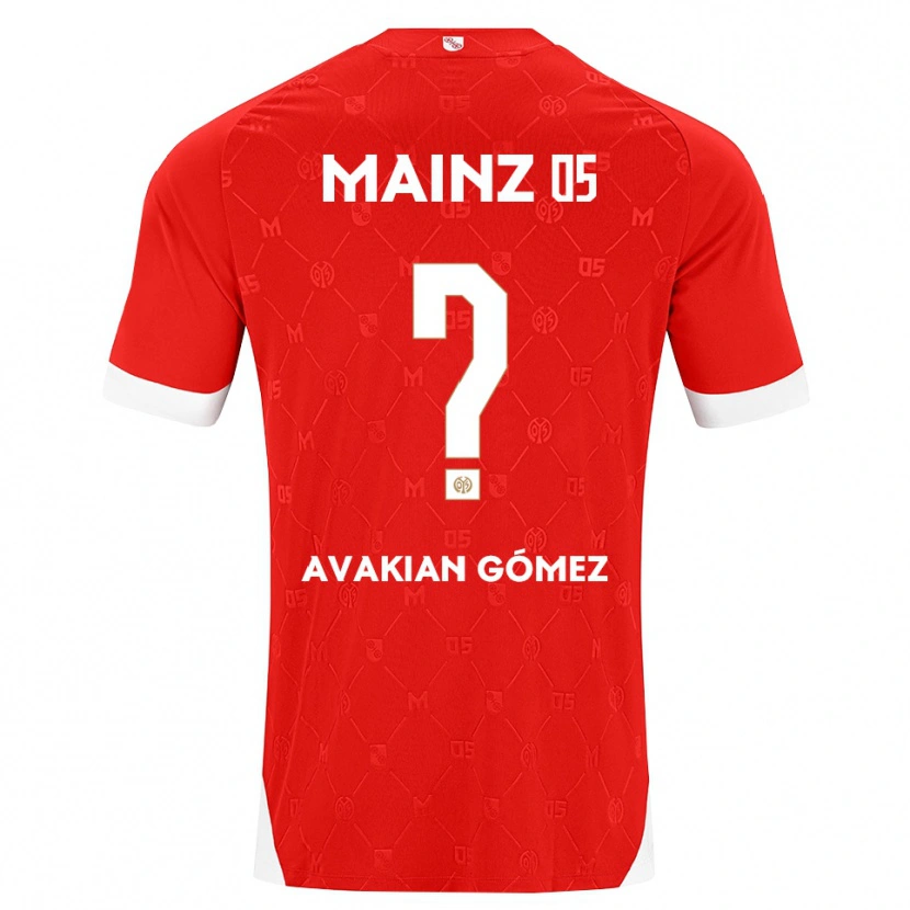 Danxen Heren Román Avakian Gómez #0 Rood Wit Thuisshirt Thuistenue 2026/27 T-Shirt België