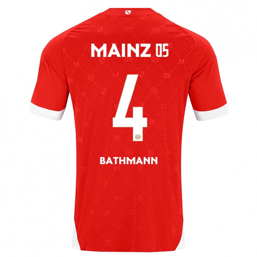 Danxen Heren Kara Bathmann #4 Rood Wit Thuisshirt Thuistenue 2026/27 T-Shirt België