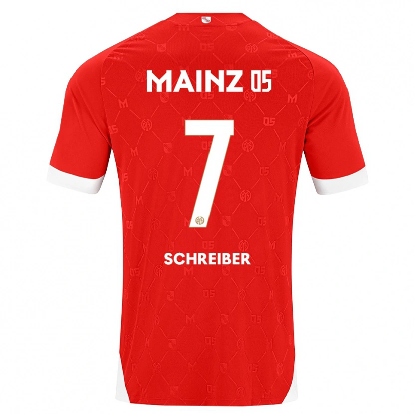 Danxen Heren Max Schreiber #7 Rood Wit Thuisshirt Thuistenue 2026/27 T-Shirt België