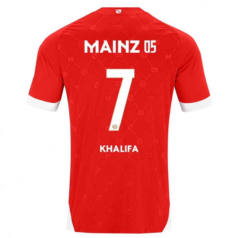 Danxen Heren Sarah Khalifa #7 Rood Wit Thuisshirt Thuistenue 2026/27 T-Shirt België