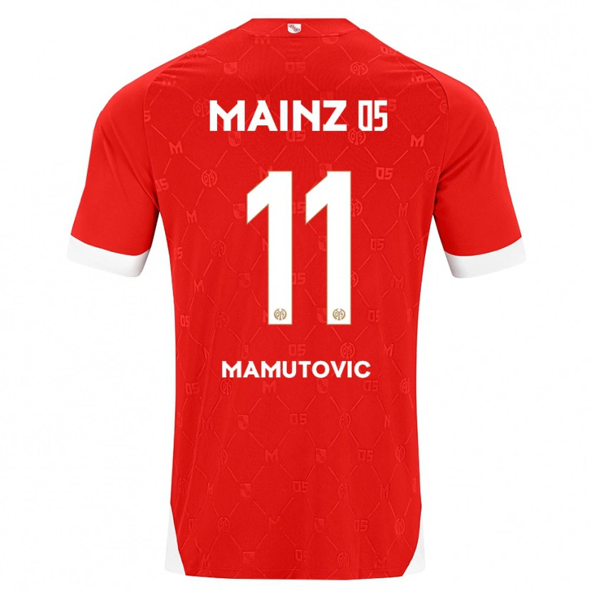 Danxen Heren David Mamutovic #11 Rood Wit Thuisshirt Thuistenue 2026/27 T-Shirt België