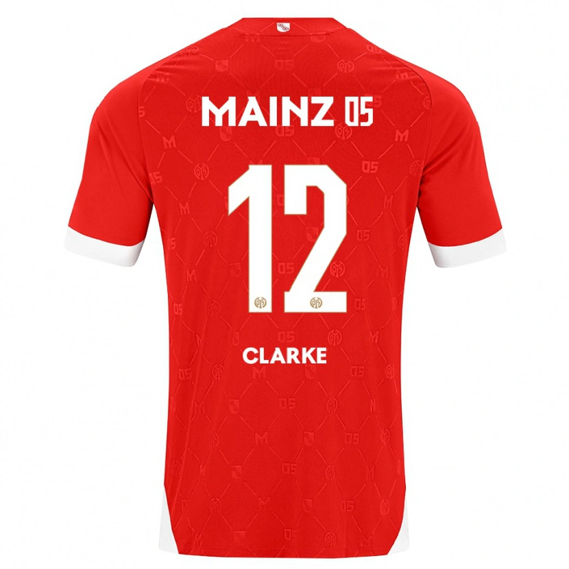 Danxen Heren Sarah Clarke #12 Rood Wit Thuisshirt Thuistenue 2026/27 T-Shirt België
