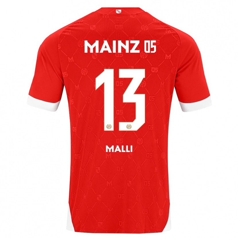Danxen Heren Yunus Mallı #13 Rood Wit Thuisshirt Thuistenue 2026/27 T-Shirt België