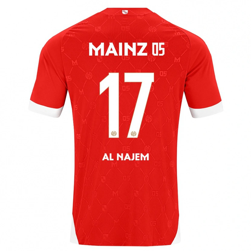Danxen Heren Salma Al Najem #17 Rood Wit Thuisshirt Thuistenue 2026/27 T-Shirt België