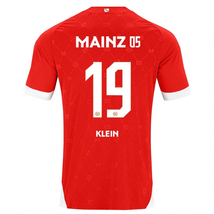 Danxen Heren Yannis Klein #19 Rood Wit Thuisshirt Thuistenue 2026/27 T-Shirt België