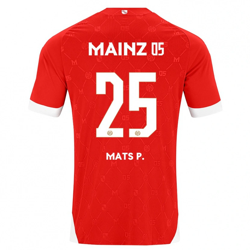 Danxen Heren Mats Preßler #25 Rood Wit Thuisshirt Thuistenue 2026/27 T-Shirt België