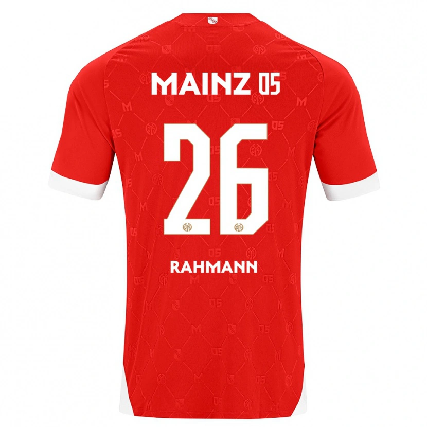 Danxen Heren Luke Rahmann #26 Rood Wit Thuisshirt Thuistenue 2026/27 T-Shirt België