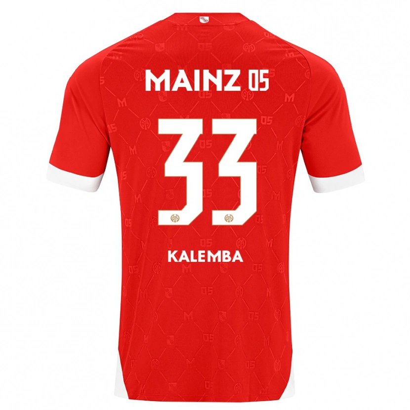 Danxen Heren Marcel Kalemba #33 Rood Wit Thuisshirt Thuistenue 2026/27 T-Shirt België