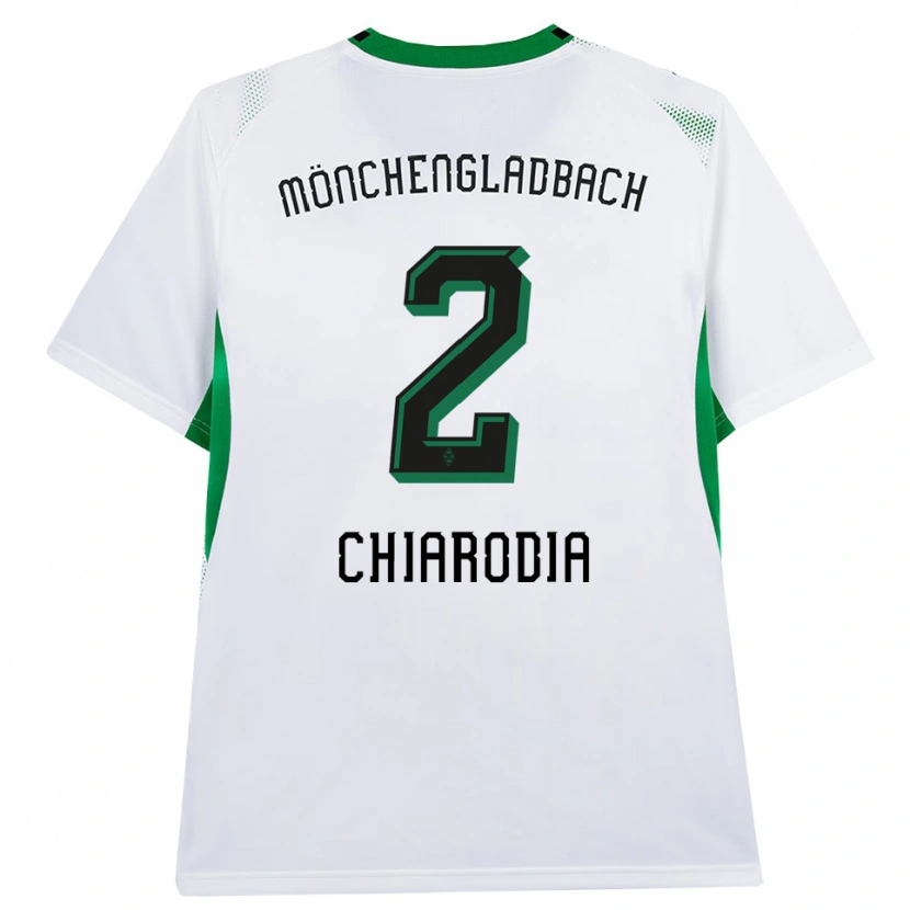 Danxen Heren Fabio Chiarodia #2 Wit Zwart Groen Thuisshirt Thuistenue 2026/27 T-Shirt België