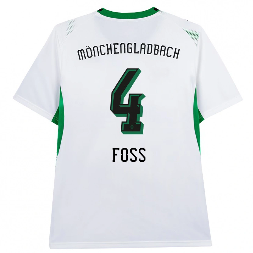 Danxen Heren Jonathan Foss #4 Wit Zwart Groen Thuisshirt Thuistenue 2026/27 T-Shirt België