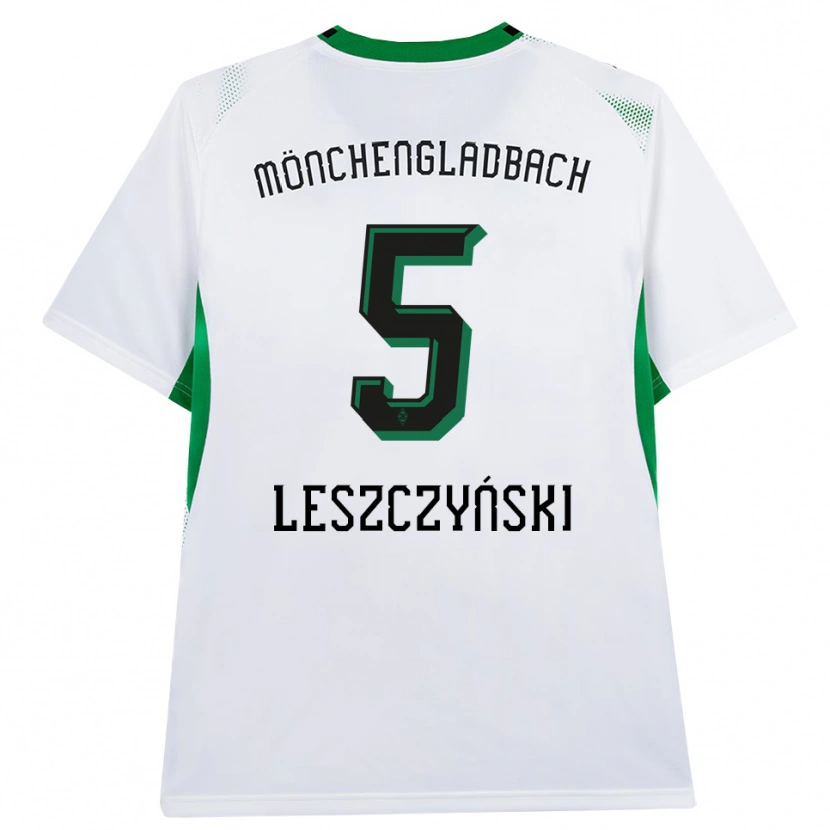 Danxen Heren Jan Leszczyński #5 Wit Zwart Groen Thuisshirt Thuistenue 2026/27 T-Shirt België