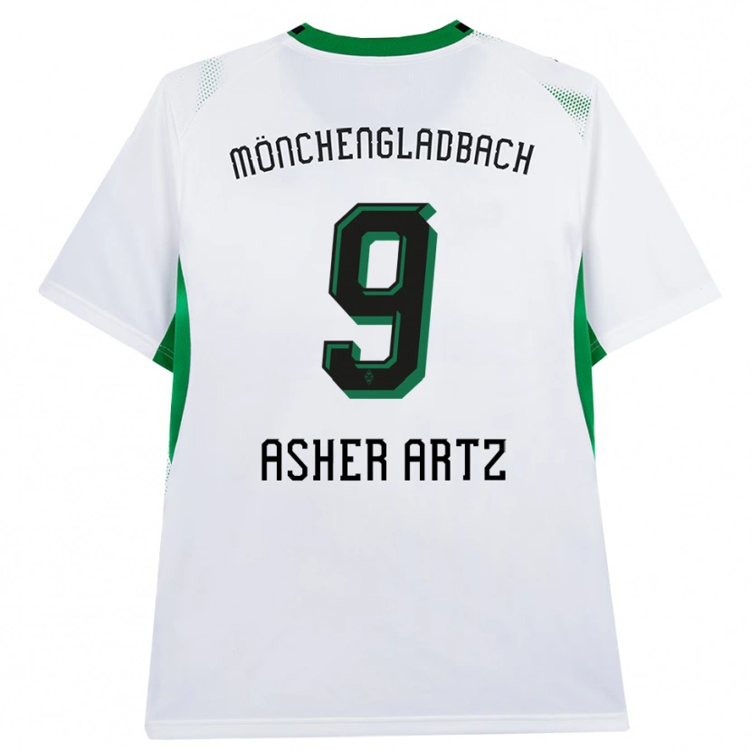 Danxen Heren Asher Artz #9 Wit Zwart Groen Thuisshirt Thuistenue 2026/27 T-Shirt België