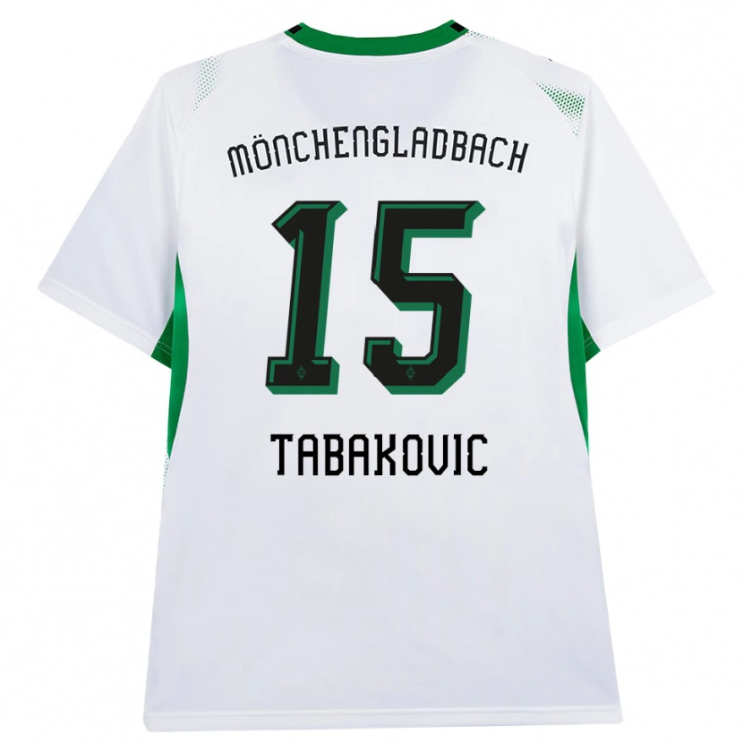 Danxen Heren Haris Tabakovic #15 Wit Zwart Groen Thuisshirt Thuistenue 2026/27 T-Shirt België