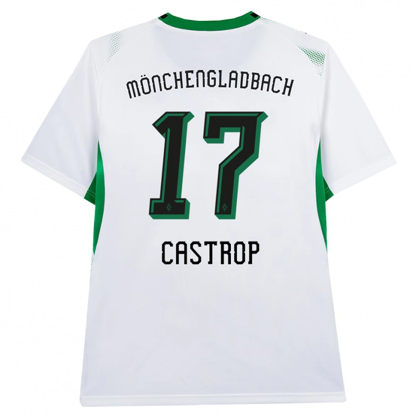 Danxen Heren Jens Castrop #17 Wit Zwart Groen Thuisshirt Thuistenue 2026/27 T-Shirt België