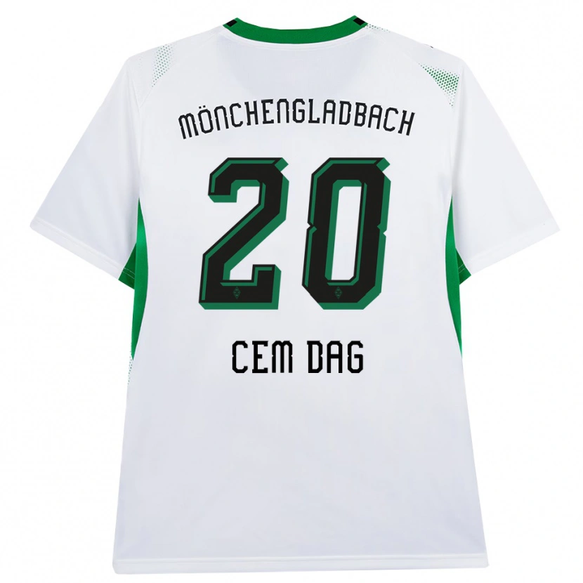 Danxen Heren Cem Dag #20 Wit Zwart Groen Thuisshirt Thuistenue 2026/27 T-Shirt België