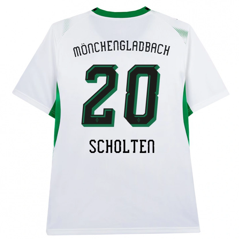 Danxen Heren Kiki Scholten #20 Wit Zwart Groen Thuisshirt Thuistenue 2026/27 T-Shirt België
