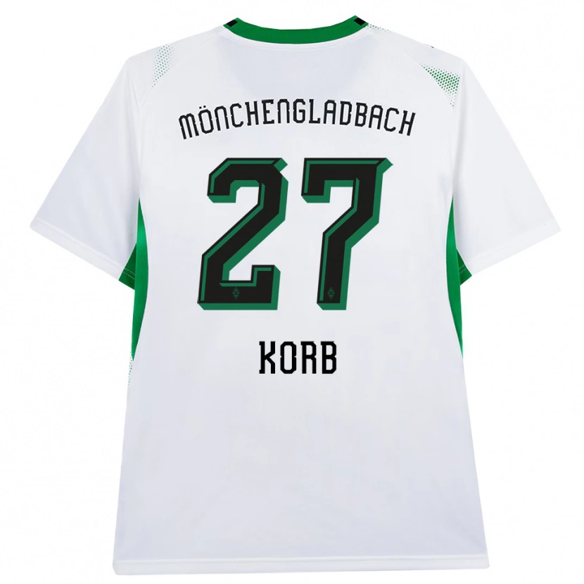 Danxen Heren Julian Korb #27 Wit Zwart Groen Thuisshirt Thuistenue 2026/27 T-Shirt België