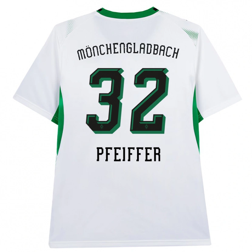 Danxen Heren Tim Pfeiffer #32 Wit Zwart Groen Thuisshirt Thuistenue 2026/27 T-Shirt België