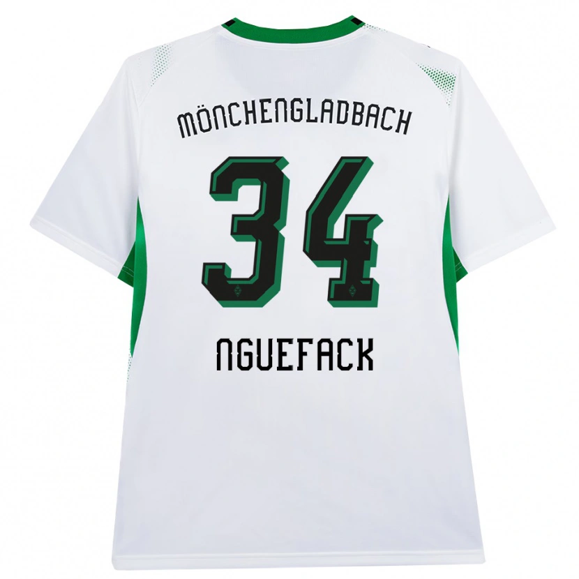 Danxen Heren Mathieu Nguefack #34 Wit Zwart Groen Thuisshirt Thuistenue 2026/27 T-Shirt België