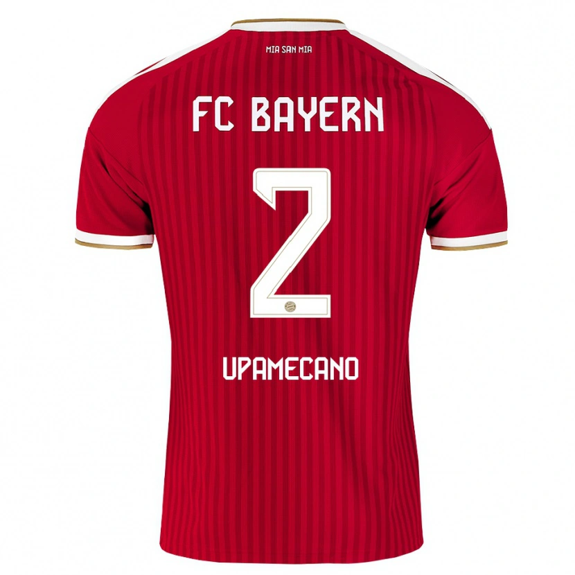 Danxen Heren Dayot Upamecano #2 Rood Wit Blauw Thuisshirt Thuistenue 2026/27 T-Shirt België
