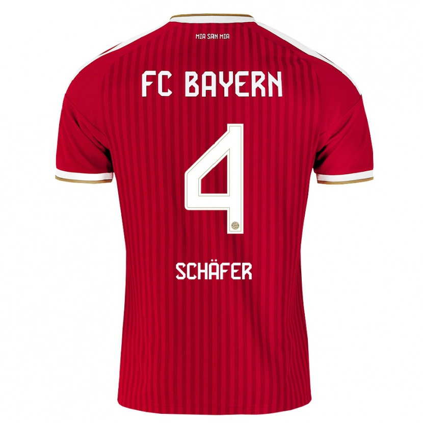 Danxen Heren Luis Schäfer #4 Rood Wit Blauw Thuisshirt Thuistenue 2026/27 T-Shirt België
