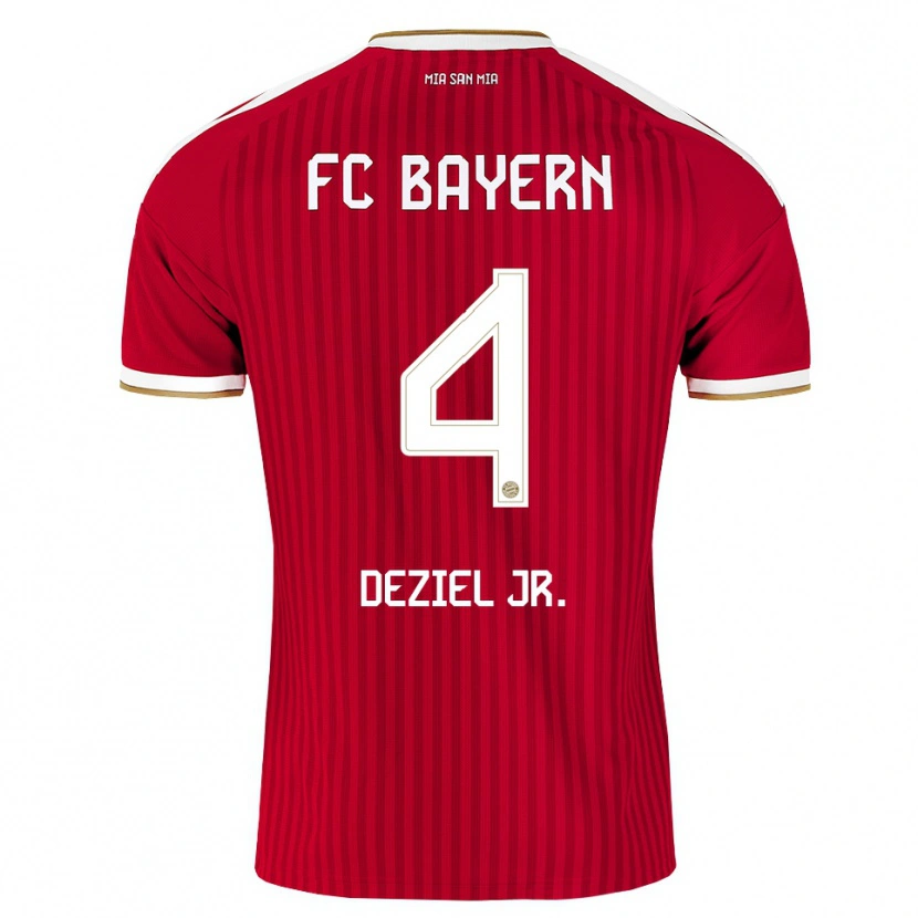 Danxen Heren Robert Deziel Jr. #4 Rood Wit Blauw Thuisshirt Thuistenue 2026/27 T-Shirt België
