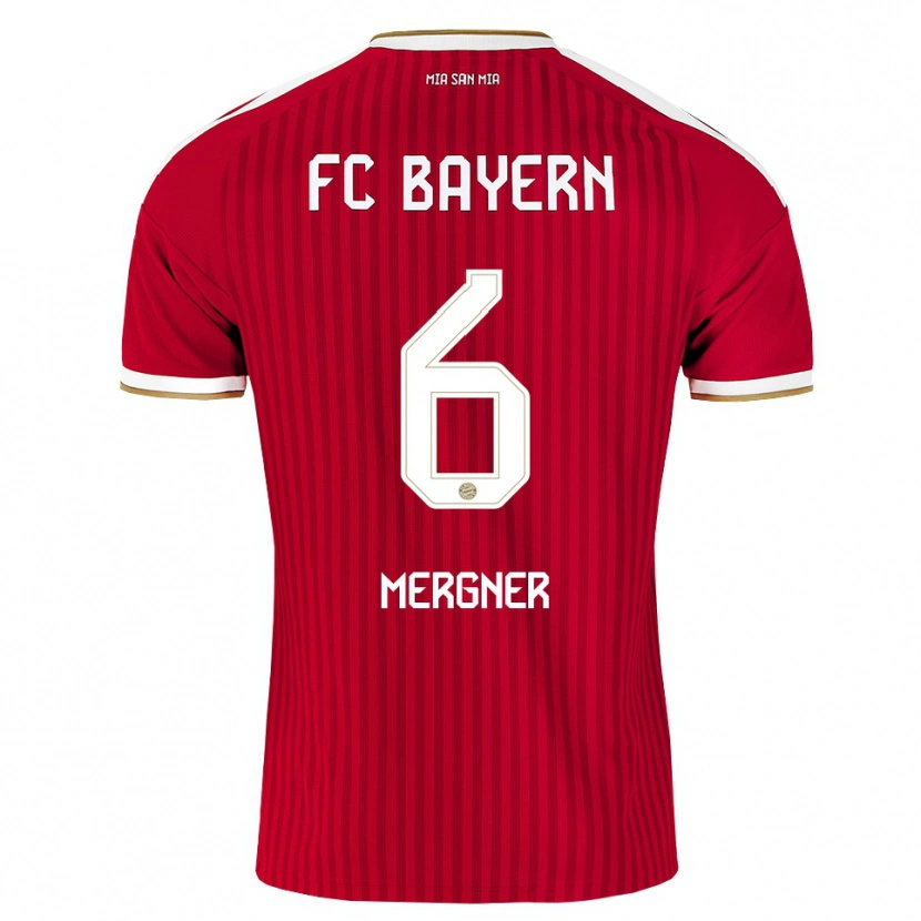 Danxen Heren Max Mergner #6 Rood Wit Blauw Thuisshirt Thuistenue 2026/27 T-Shirt België