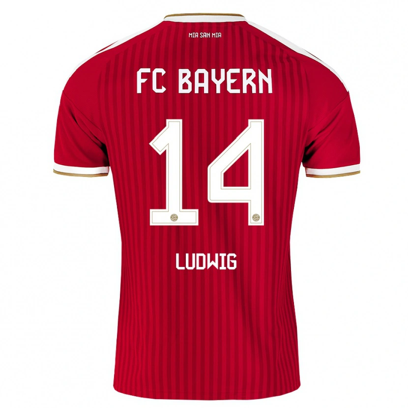 Danxen Heren Linus Ludwig #14 Rood Wit Blauw Thuisshirt Thuistenue 2026/27 T-Shirt België
