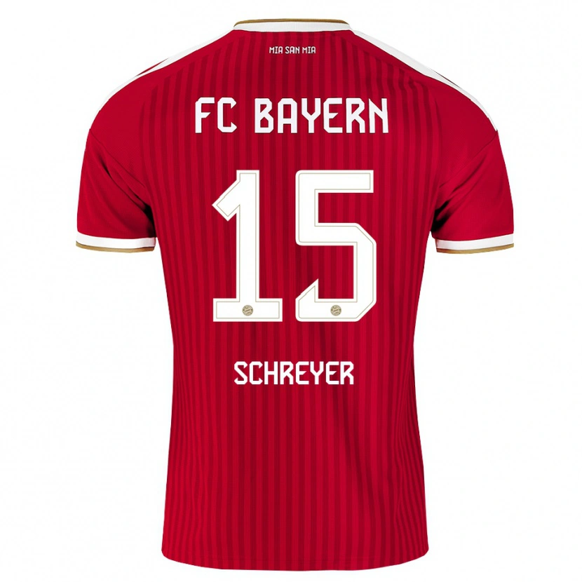 Danxen Heren Tim Schreyer #15 Rood Wit Blauw Thuisshirt Thuistenue 2026/27 T-Shirt België