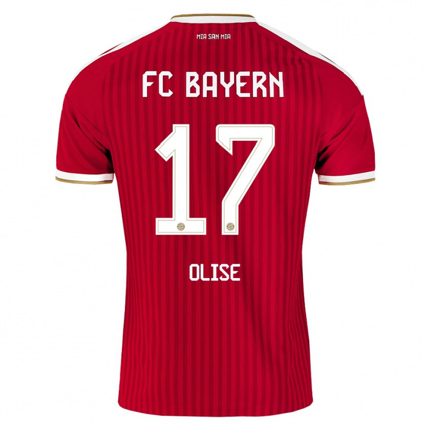 Danxen Heren Michael Olise #17 Rood Wit Blauw Thuisshirt Thuistenue 2026/27 T-Shirt België