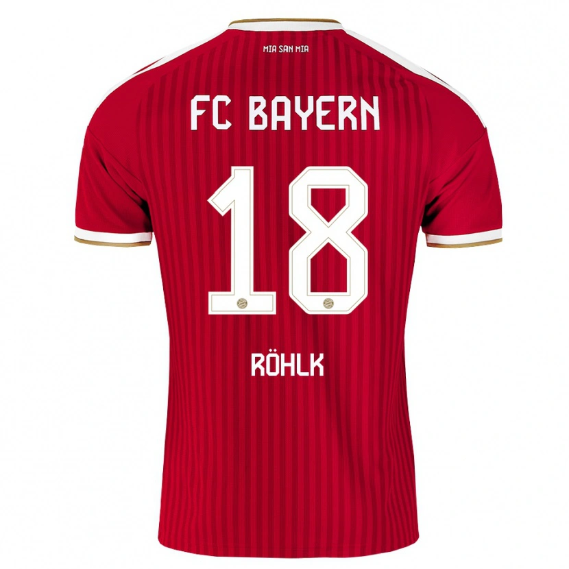 Danxen Heren Jona Röhlk #18 Rood Wit Blauw Thuisshirt Thuistenue 2026/27 T-Shirt België