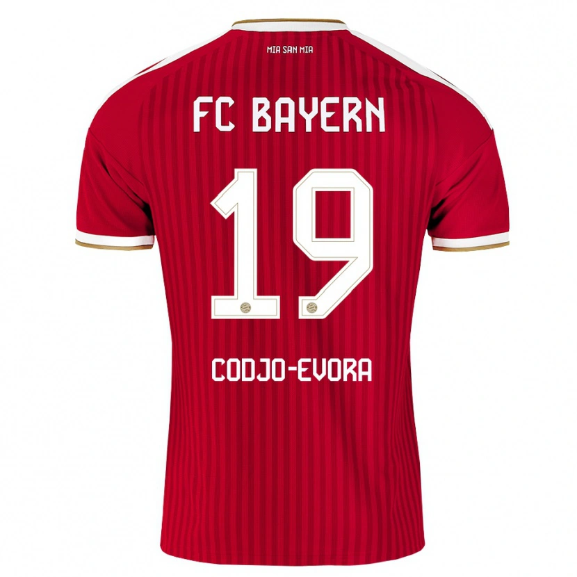 Danxen Heren Noah Codjo-Evora #19 Rood Wit Blauw Thuisshirt Thuistenue 2026/27 T-Shirt België