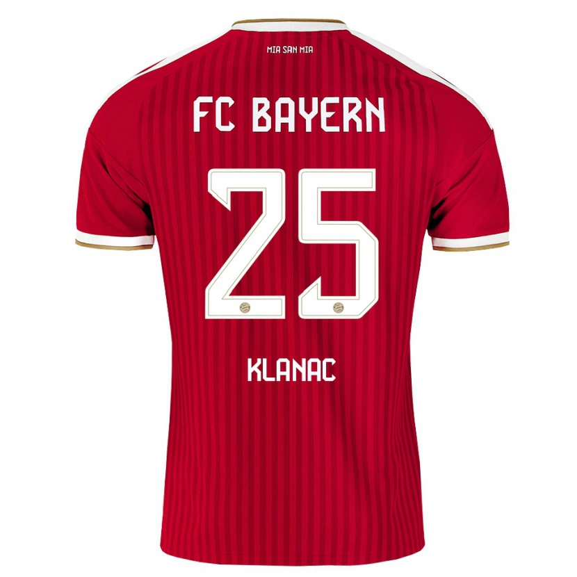 Danxen Heren Luka Klanac #25 Rood Wit Blauw Thuisshirt Thuistenue 2026/27 T-Shirt België