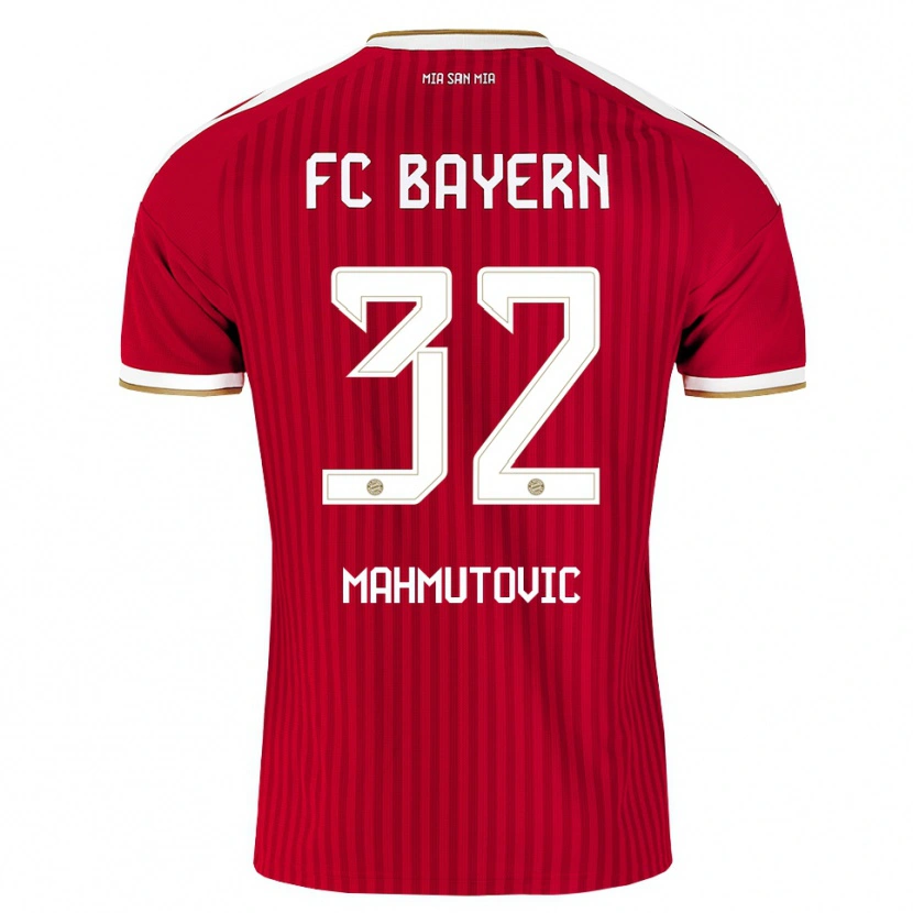 Danxen Heren Ena Mahmutovic #32 Rood Wit Blauw Thuisshirt Thuistenue 2026/27 T-Shirt België
