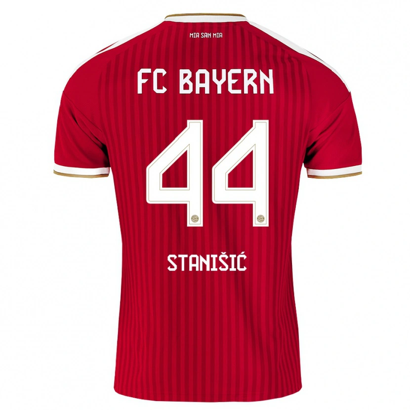 Danxen Heren Josip Stanisic #44 Rood Wit Blauw Thuisshirt Thuistenue 2026/27 T-Shirt België