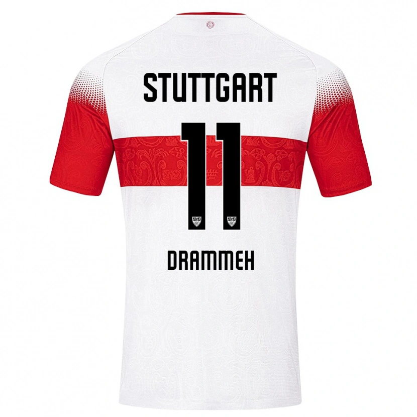 Danxen Heren Mohamed Drammeh #11 Wit Rood Geel Thuisshirt Thuistenue 2026/27 T-Shirt België