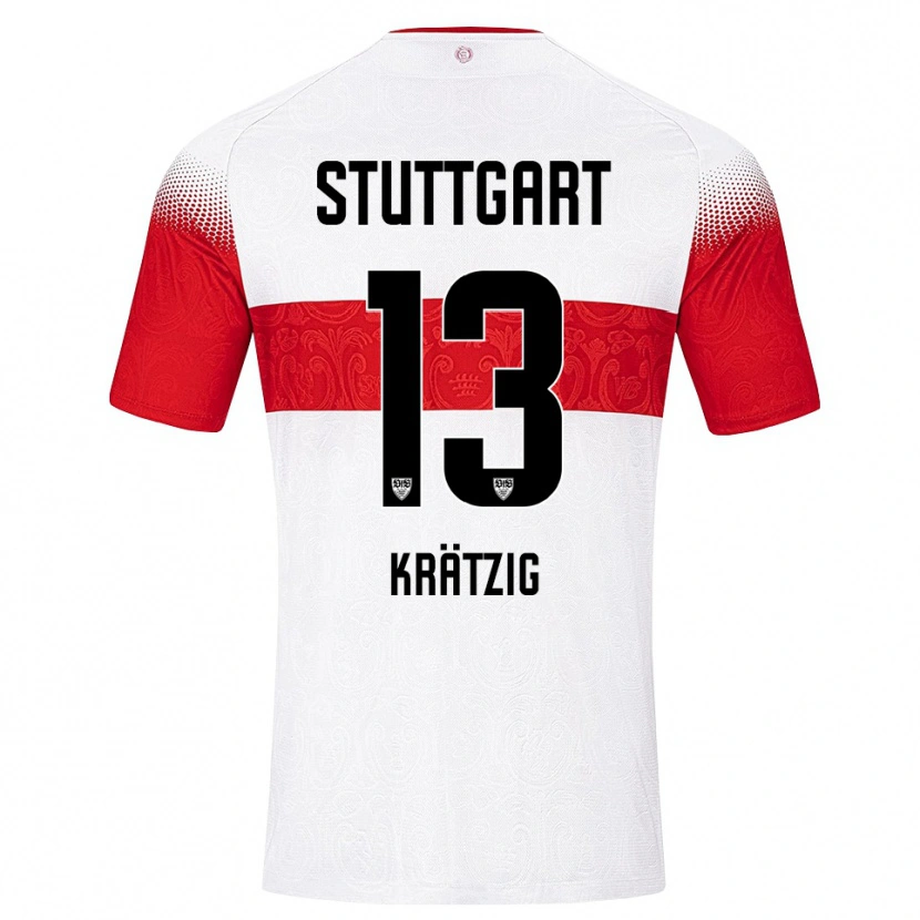Danxen Heren Frans Krätzig #13 Wit Rood Geel Thuisshirt Thuistenue 2026/27 T-Shirt België