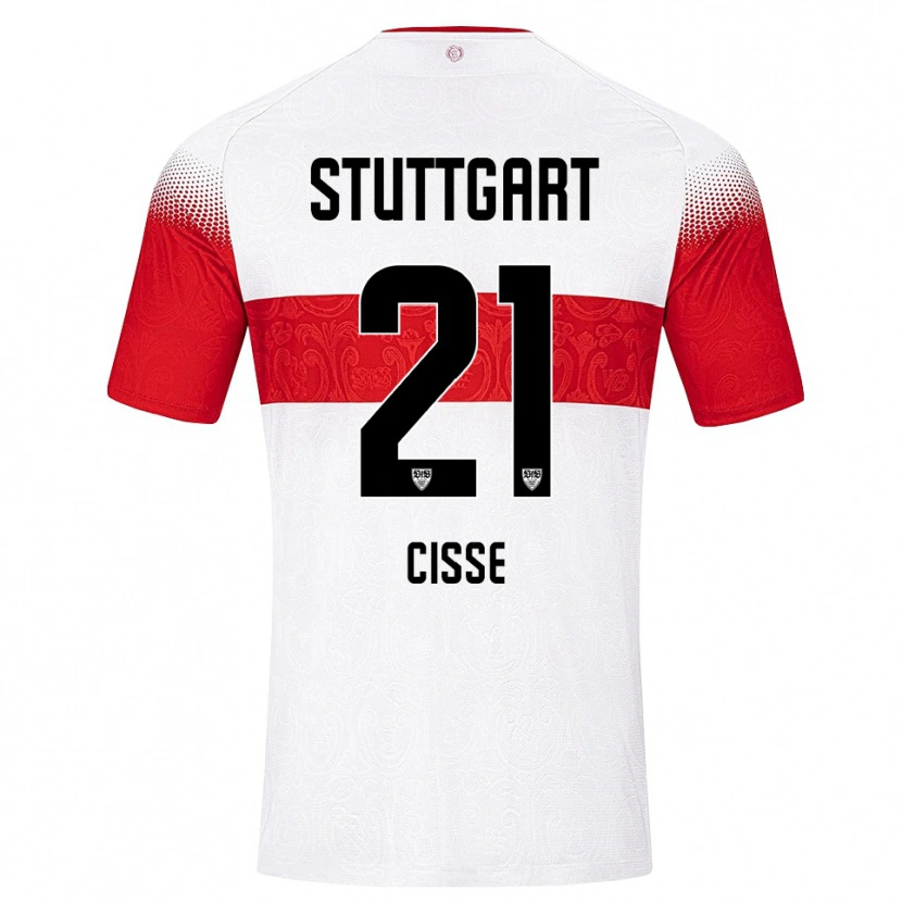 Danxen Heren Moussa Cissé #21 Wit Rood Geel Thuisshirt Thuistenue 2026/27 T-Shirt België