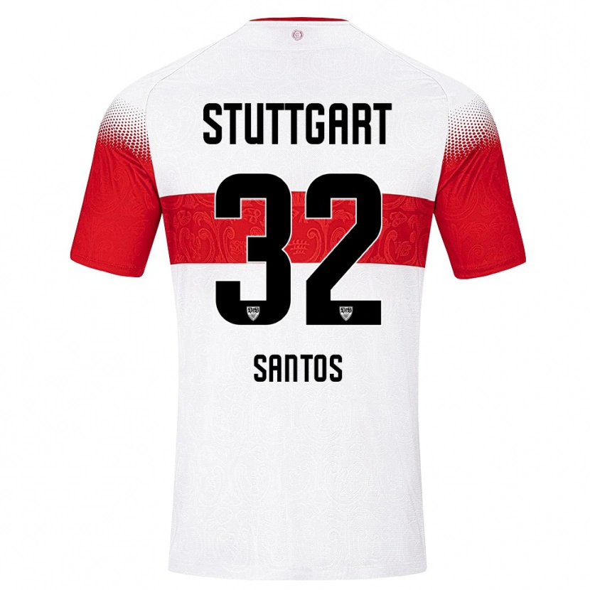 Danxen Heren Tom Santos #32 Wit Rood Geel Thuisshirt Thuistenue 2026/27 T-Shirt België