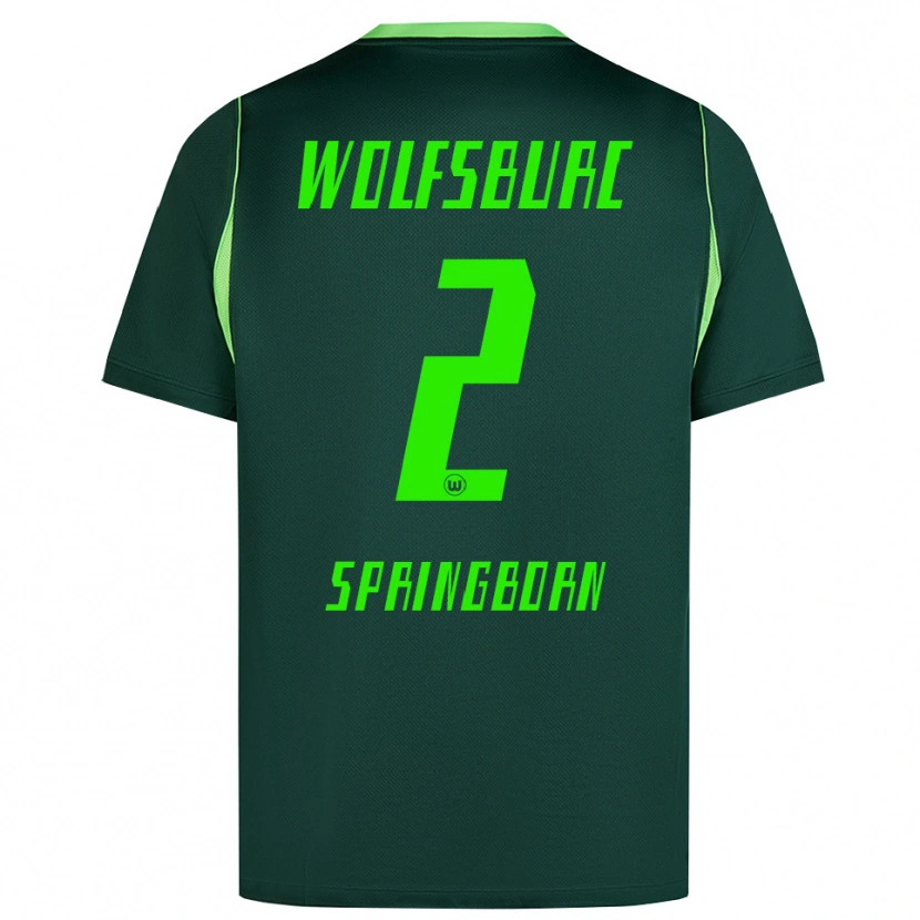 Danxen Heren Noah Springborn #2 Donkergroen Wit Thuisshirt Thuistenue 2026/27 T-Shirt België