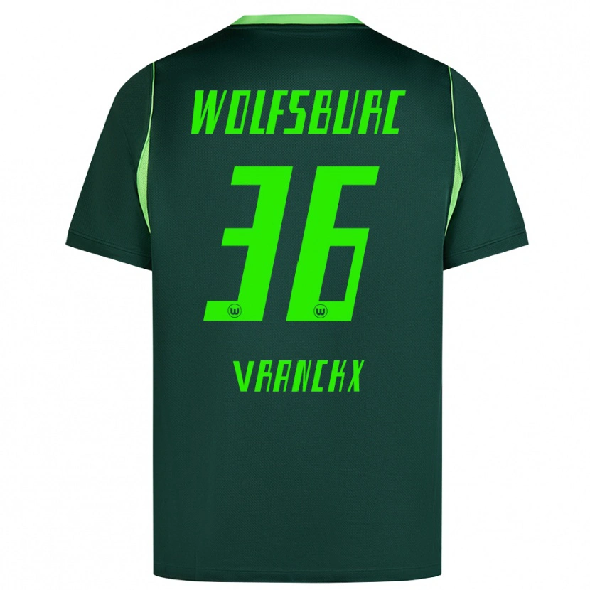 Danxen Heren Aster Vranckx #36 Donkergroen Wit Thuisshirt Thuistenue 2026/27 T-Shirt België