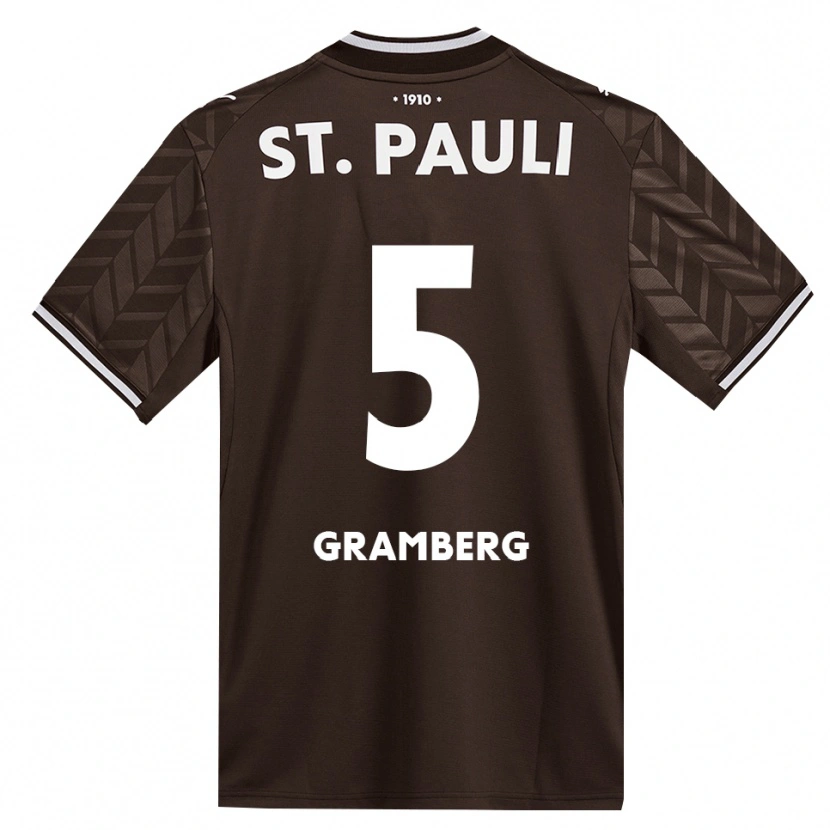 Danxen Heren Jamel Gramberg #5 Cafe Wit Thuisshirt Thuistenue 2026/27 T-Shirt België