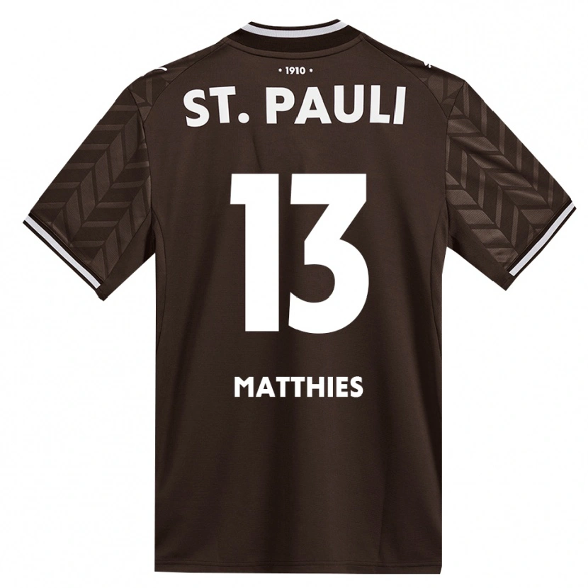 Danxen Heren Leo Matthies #13 Cafe Wit Thuisshirt Thuistenue 2026/27 T-Shirt België