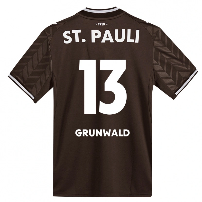 Danxen Heren Julius Grunwald #13 Cafe Wit Thuisshirt Thuistenue 2026/27 T-Shirt België