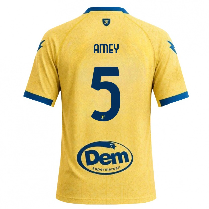 Danxen Heren Wisdom Amey #5 Khaki Zwart Blauw Thuisshirt Thuistenue 2026/27 T-Shirt België